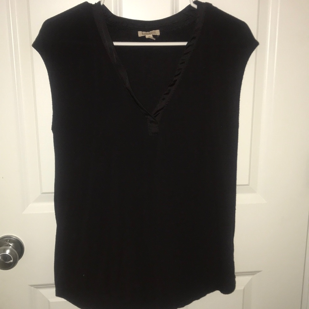 Anthropologie Bordeaux black Top